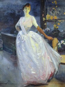 Taiteilijan vaimon, Madame Roger Jourdainin, muotokuva, n. 1886